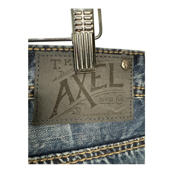 Axel Jeans Treadwell Relaxed Straight Fit Men’s Embellished Faded JeanNew 38 X32 - Picture 10 of 16